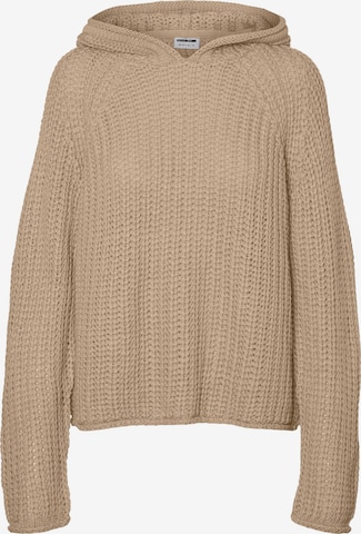 Noisy May Petite Sweater 'ANDE' in Brown: front