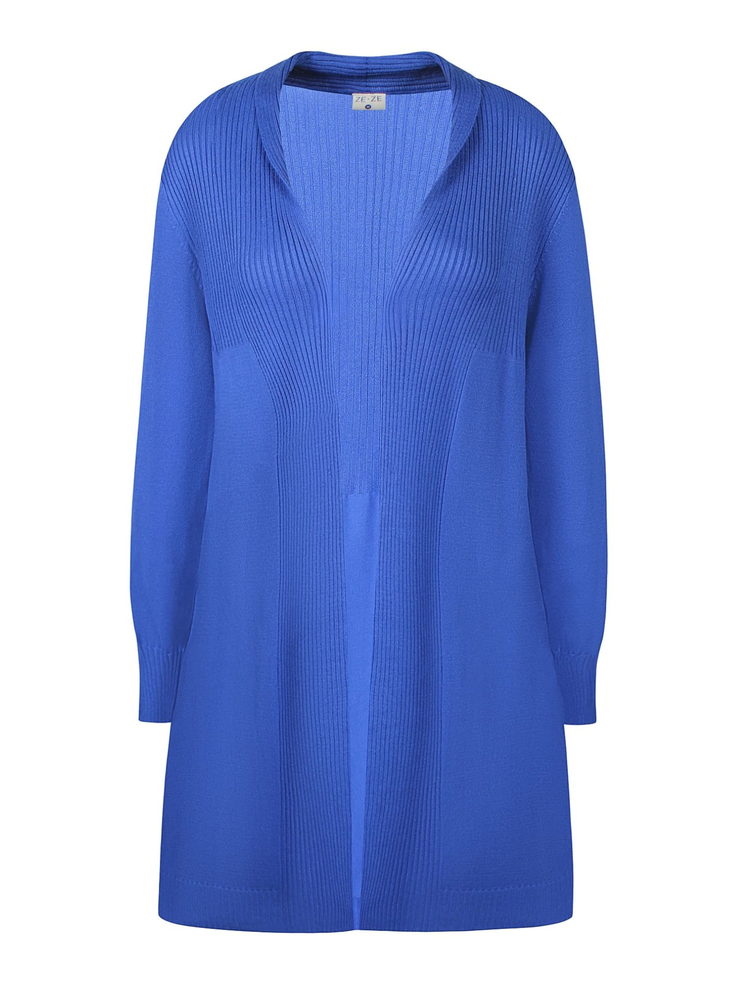 ze-ze Knit cardigan 'Florian 305' in Blue: front