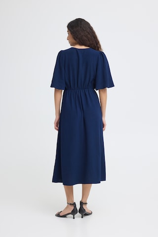 ICHI Jurk 'Zabby' in Blauw