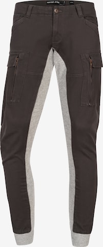 INDICODE JEANS Regular Cargohose ' Drogo ' in Grau: Vorderseite