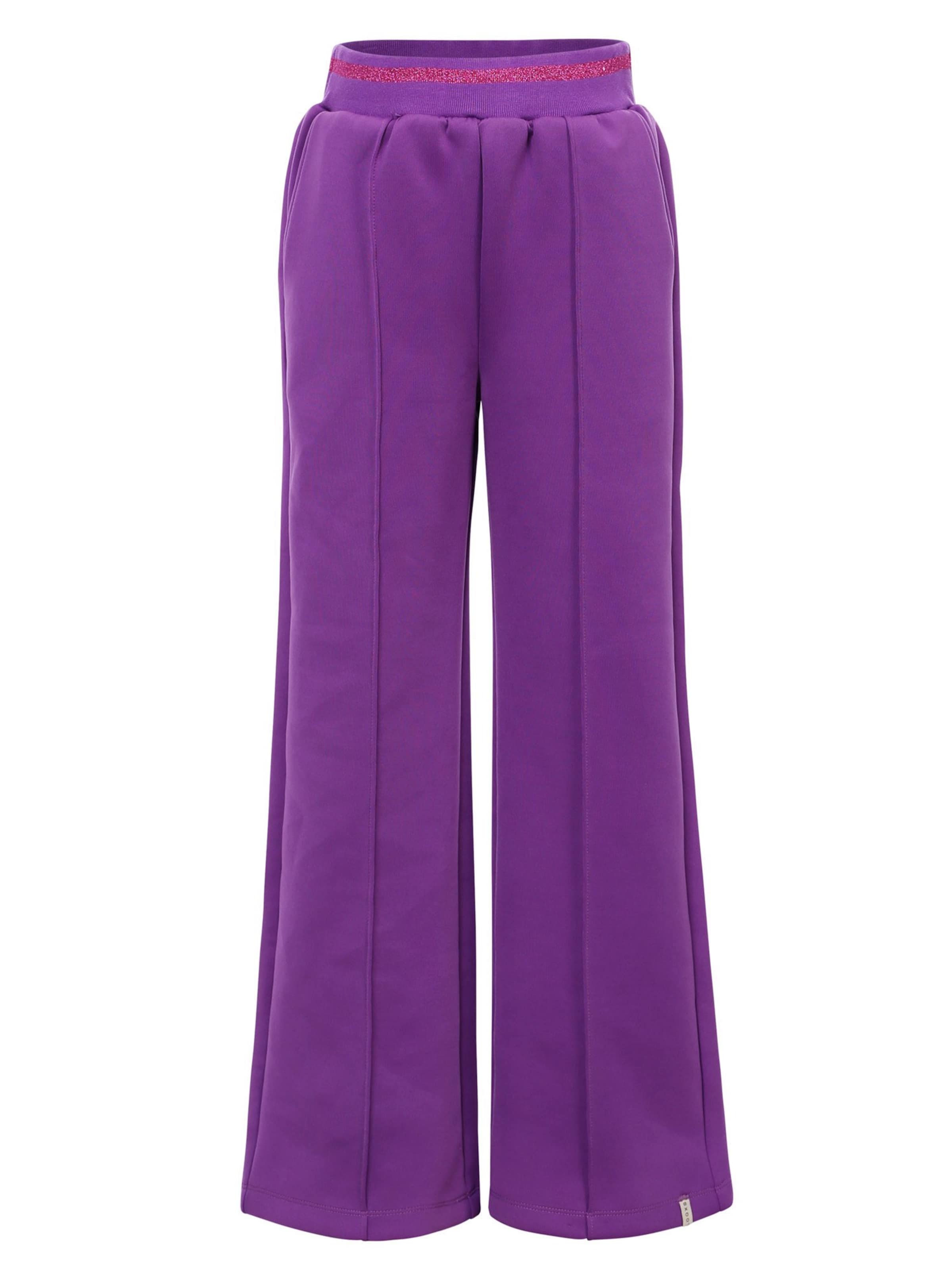 Looxs Revolution Wide leg Broek in Lila: voorkant