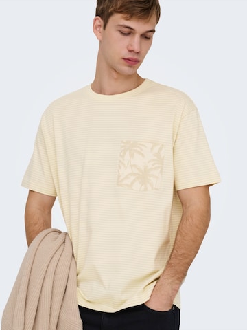 Only & Sons - Camiseta 'ONSFRED' en blanco: frente