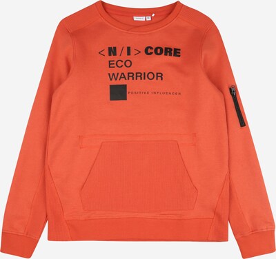 NAME IT Sweatshirt i mörkorange / svart, Produktvy