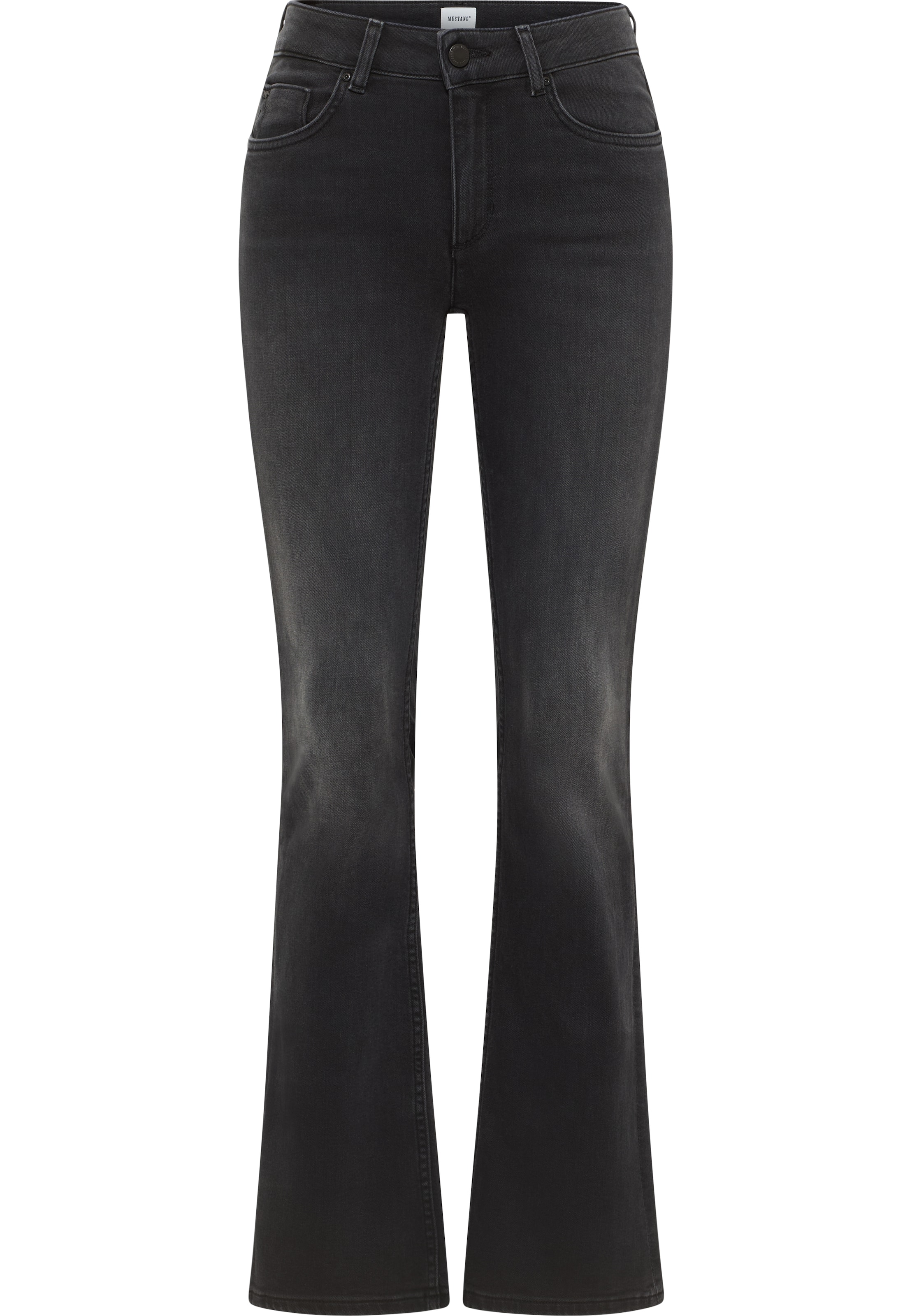 MUSTANG Alt laienev Teksapüksid 'Shelby', värv must: eest vaates