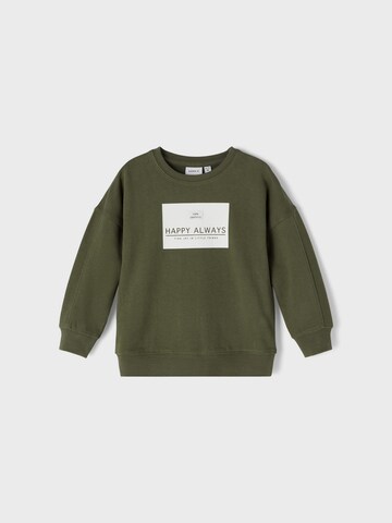 NAME IT Sweatshirt 'Happy Always' in Green