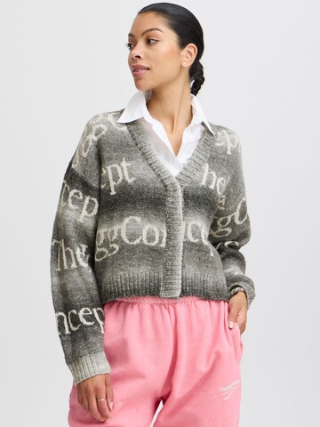 The Jogg Concept Strickjacke 'Jcobi' in Grau: Vorderseite