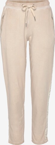 BOYSEN'S Tapered Pants in Beige: front