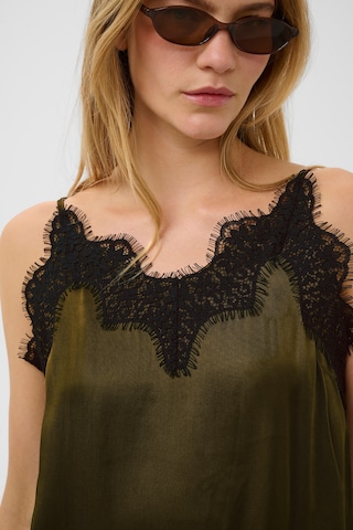 SOAKED IN LUXURY Top 'Irini Lace' w kolorze brązowy