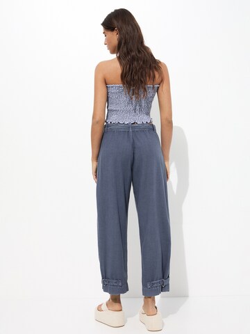Pull&Bear Normální Kalhoty – modrá