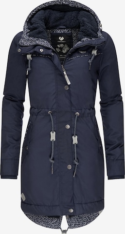 Ragwear Winterparka 'Canny' in Blau: Vorderseite