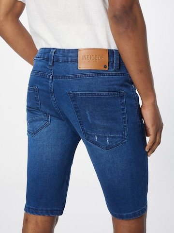 Slimfit Jeans de la INDICODE JEANS pe albastru