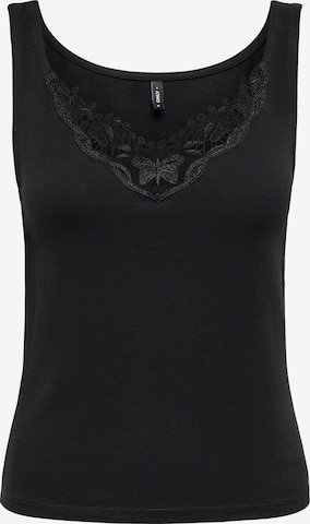 ONLY Top in Schwarz: Vorderseite