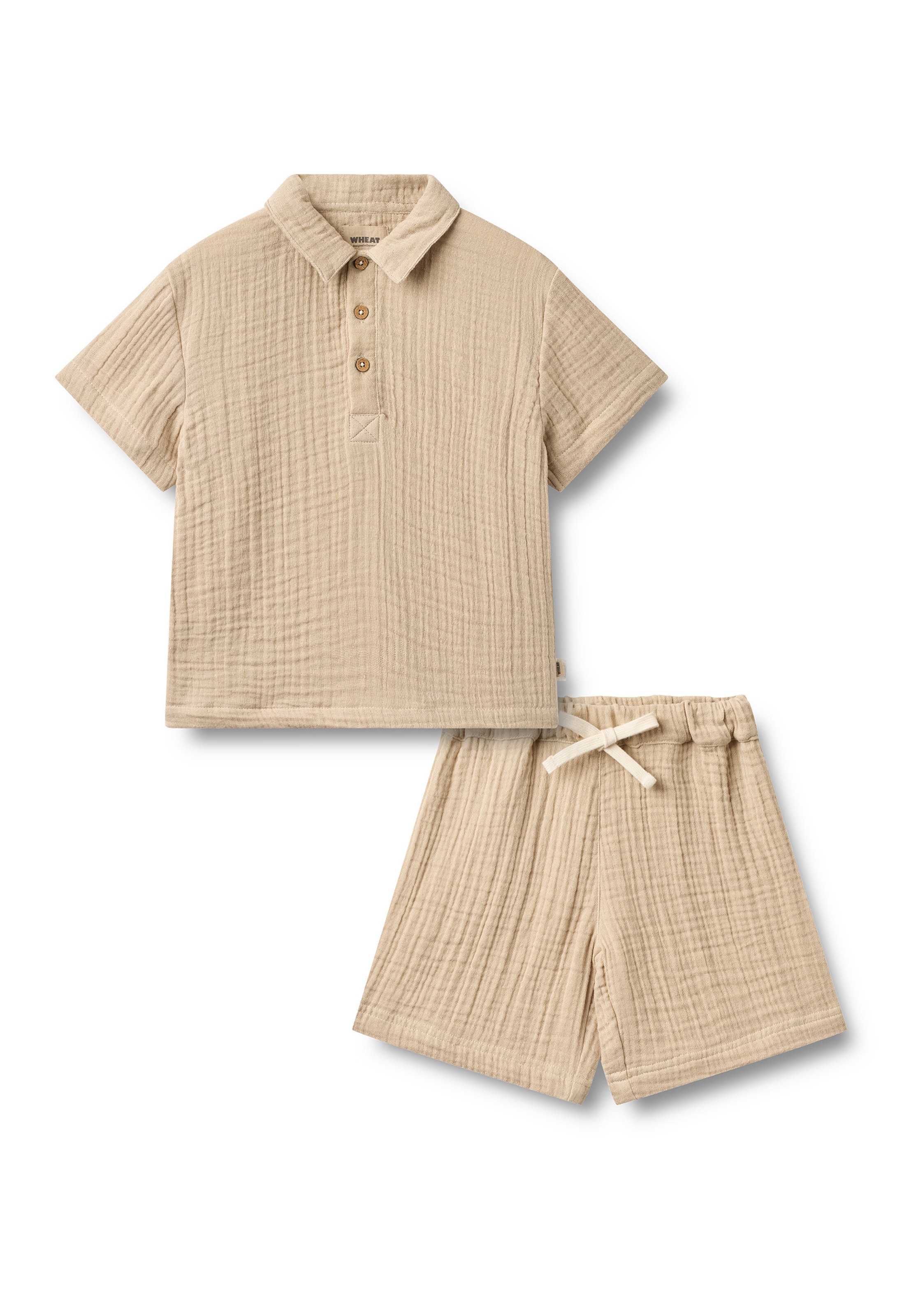 WHEAT - Ropa para correr ' Svend ' en beige: frente