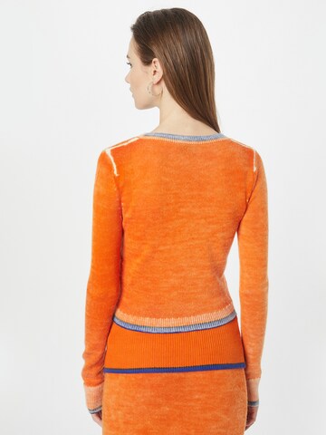 DIESEL Knit Cardigan 'ARIKA' in Orange