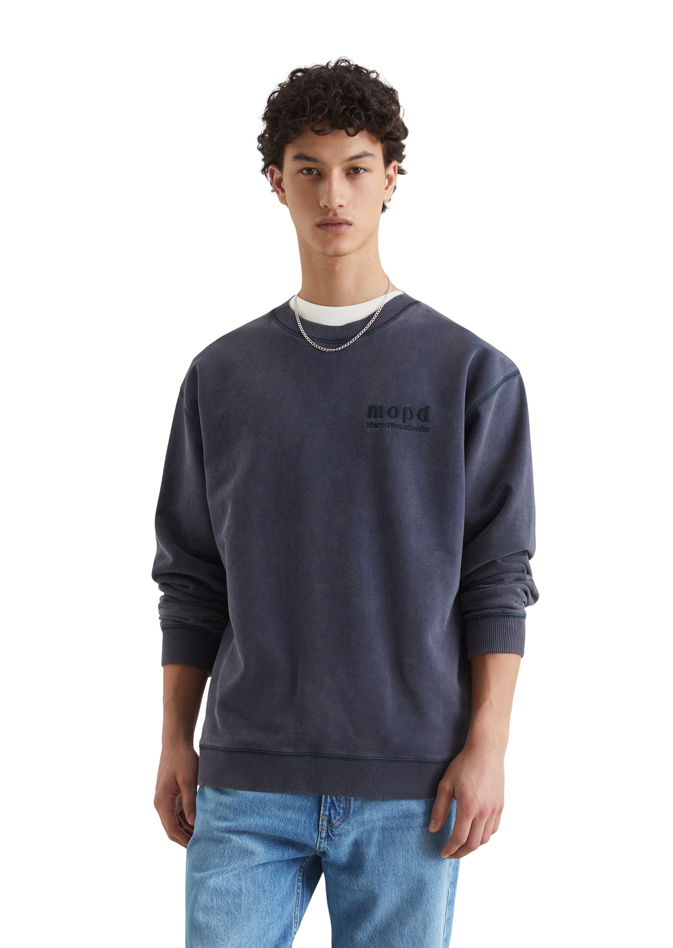 Marc O'Polo DENIM Sweatshirt in Blau: Vorderseite