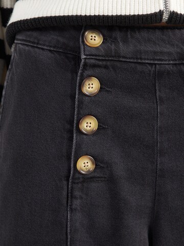Wide leg Jeans 'Melody' de la King Louie pe negru