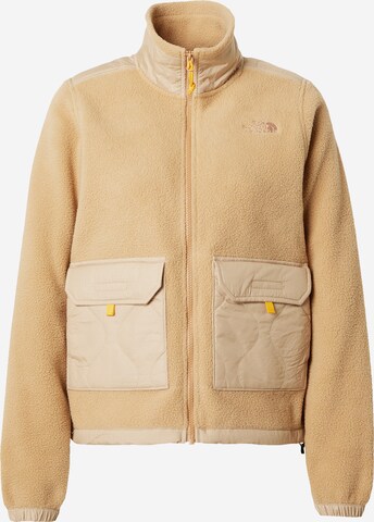 THE NORTH FACE Athletic Fleece Jacket 'ROYAL ARCH' in Beige: front