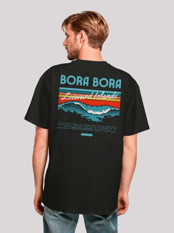 F4NT4STIC T-Shirt 'Bora Bora Leewards Island' in Schwarz: Vorderseite