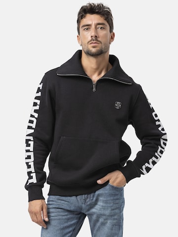 Sweat-shirt CIPO & BAXX en noir : devant