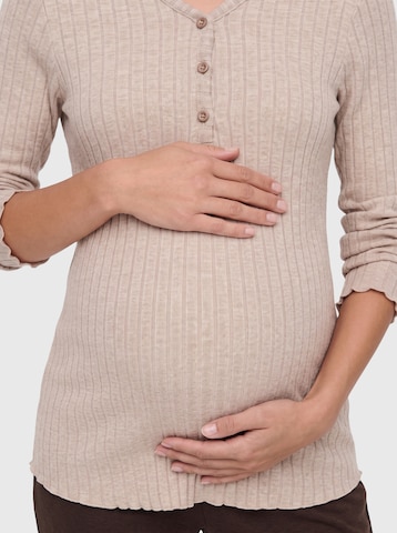 Only Maternity Shirt 'OLMLOLA' in Bruin