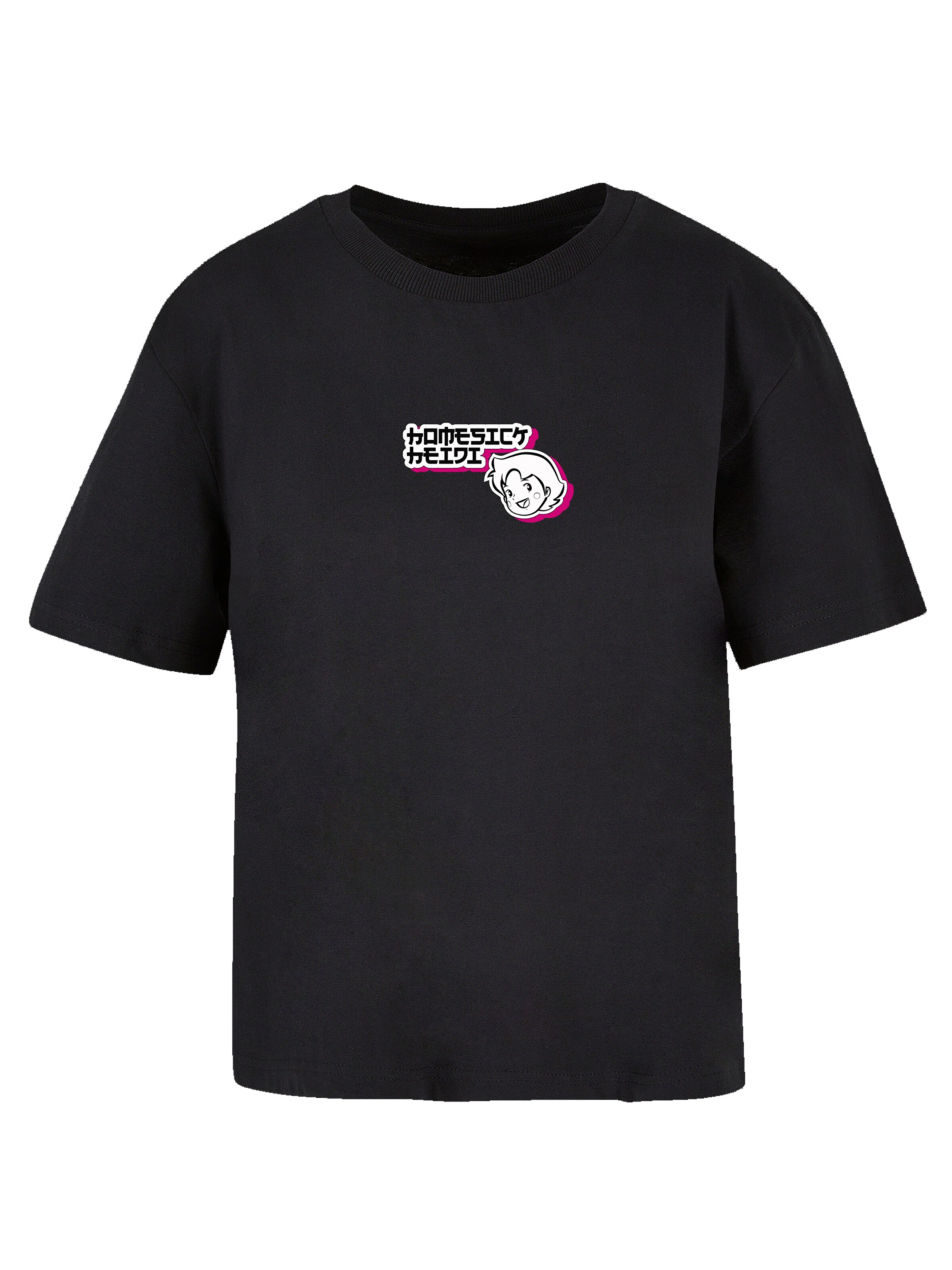 T-shirt 'Heidi Homesick Heroes of Childhood' F4NT4STIC en noir : devant
