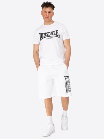 LONSDALE regular Παντελόνι 'Jam' σε λευκό