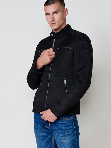 KOROSHI Kunstlederjacke in Schwarz