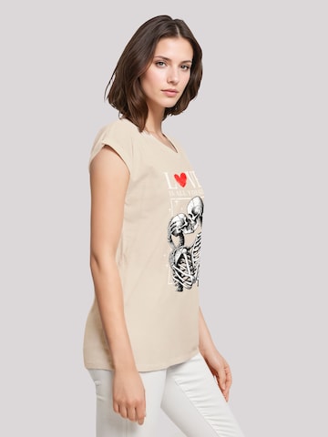 T-shirt 'Love is all you need' F4NT4STIC en beige