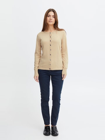 PULZ Jeans Knit cardigan 'Sara' in Beige