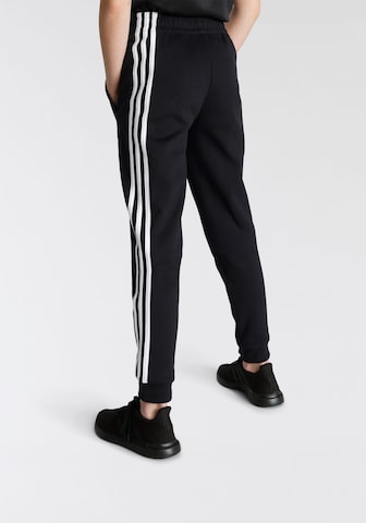 ADIDAS SPORTSWEAR Tapered Workout Pants '3-Stripes Tapered ' in Black