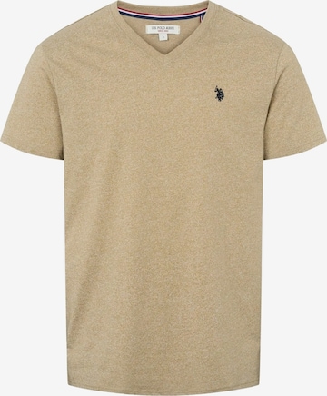 U.S. POLO ASSN. Tričko ' Cem V ' – béžová: přední strana