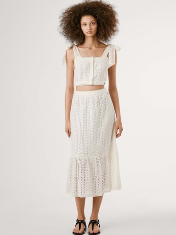 Jupe 'Odelia' Pepe Jeans en blanc