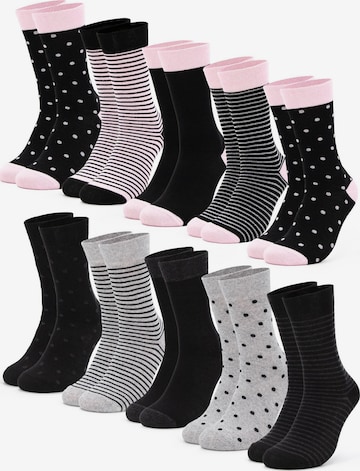 Occulto Socks 'Michaela' in Grey: front