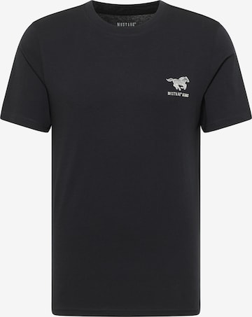 MUSTANG T-Shirt ' Austin ' in Schwarz: Vorderseite