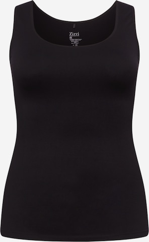 Zizzi Top in Black: front