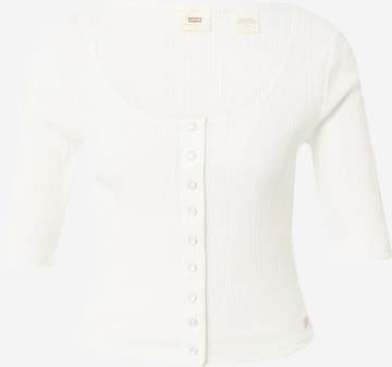 LEVI'S ® Shirt 'Dry Goods Pointelle Top' in Wit: voorkant