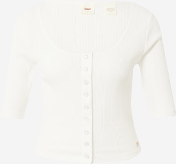 LEVI'S ®Majica 'Dry Goods Pointelle Top' - bijela boja: prednji dio