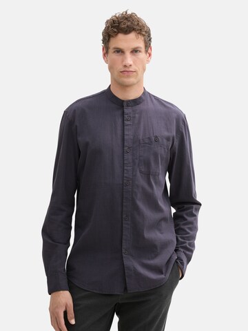 TOM TAILOR DENIM Regular fit Button Up Shirt in Blue: front