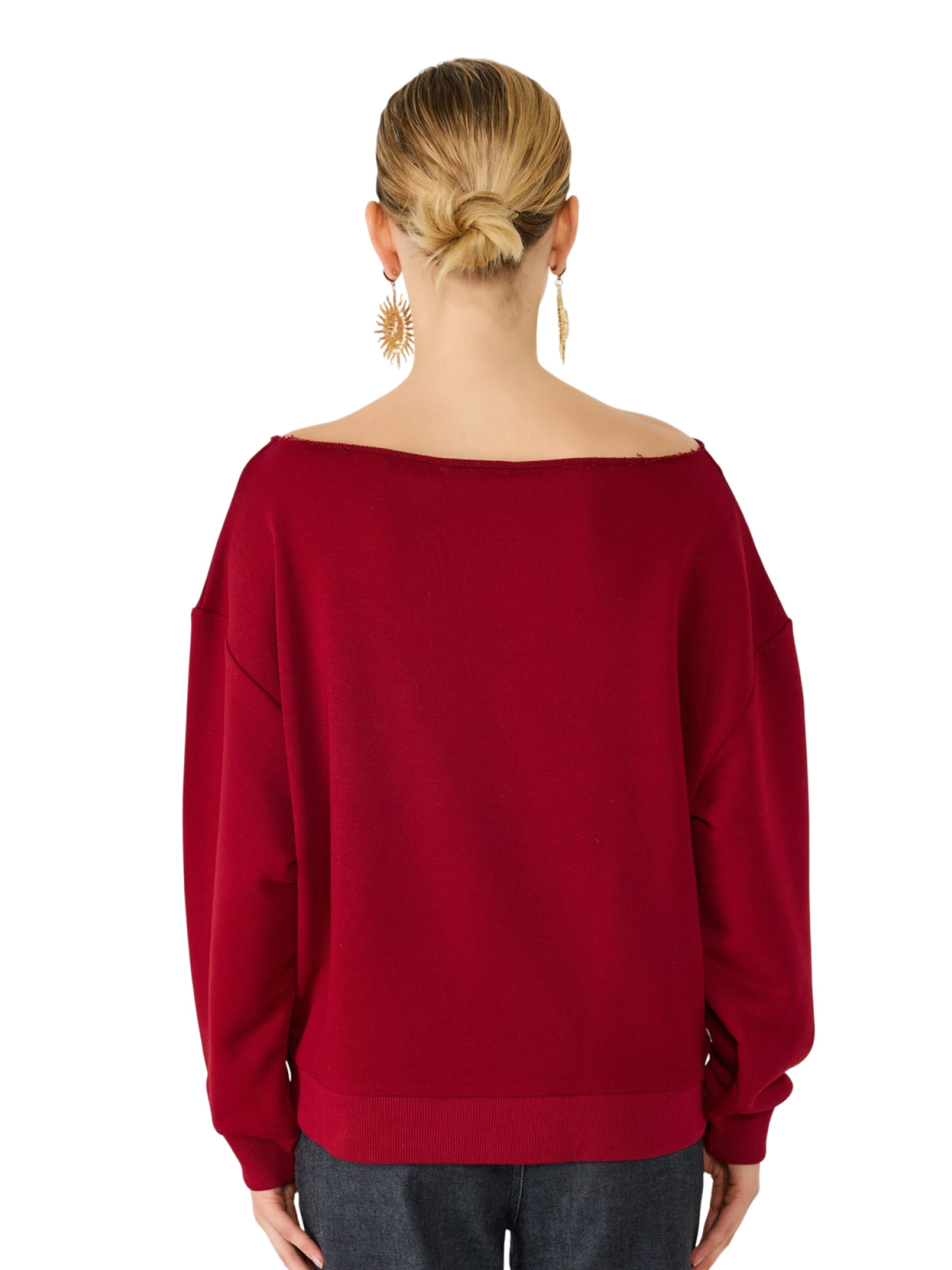 No Matter What Sweatshirt in Rot