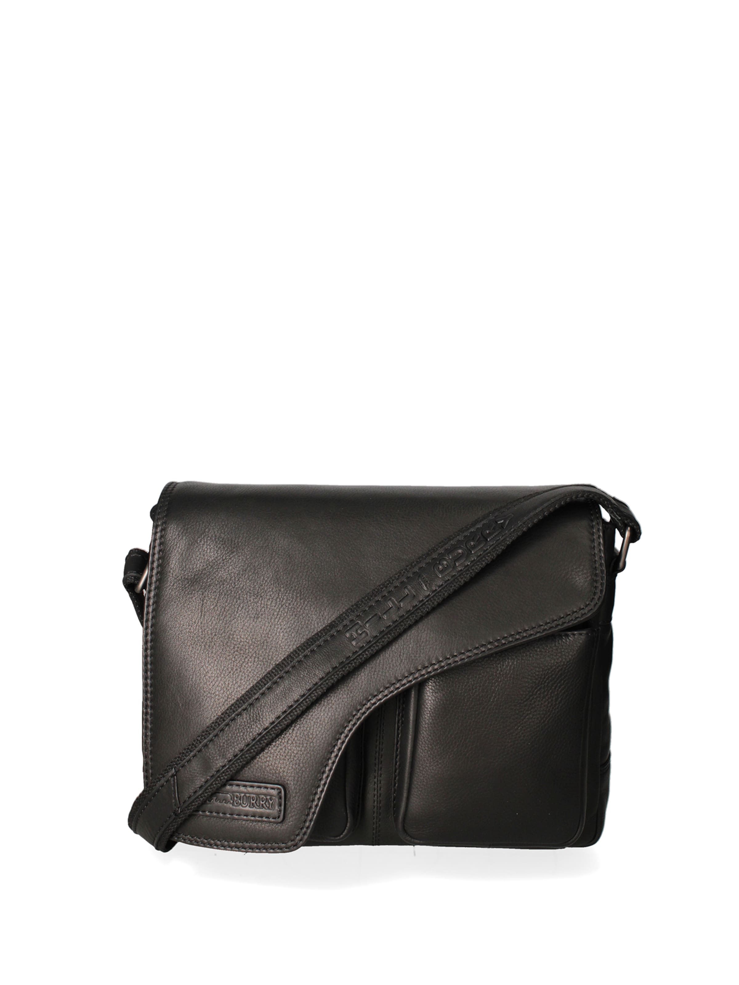 Borsa a tracolla di HILL BURRY in nero: frontale