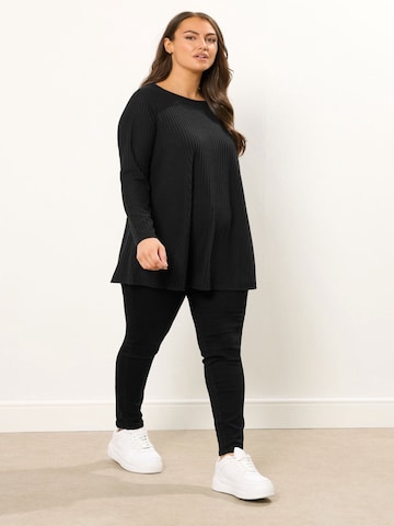Stil Diva Shirt in Zwart: voorkant