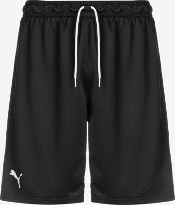 PUMA Regular Workout Pants 'Hoops Team Practice' in Black: front