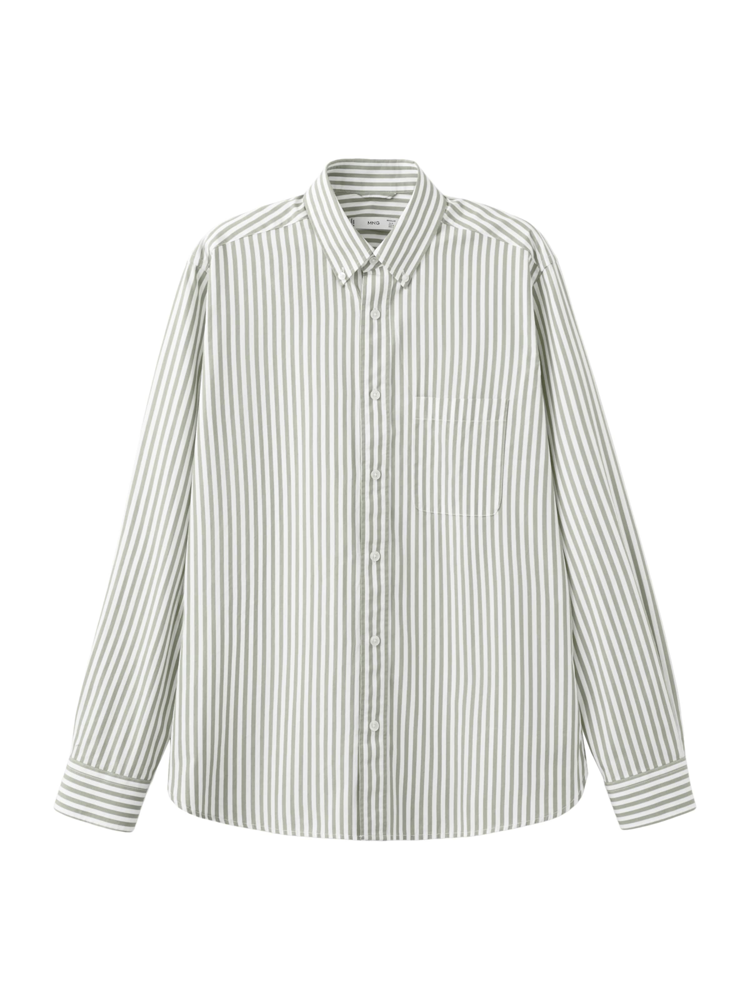 MANGO MAN Regular fit Skjorta 'CANDELA' i grön: framsida