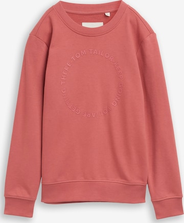 TOM TAILOR Sweatshirt in Red: front