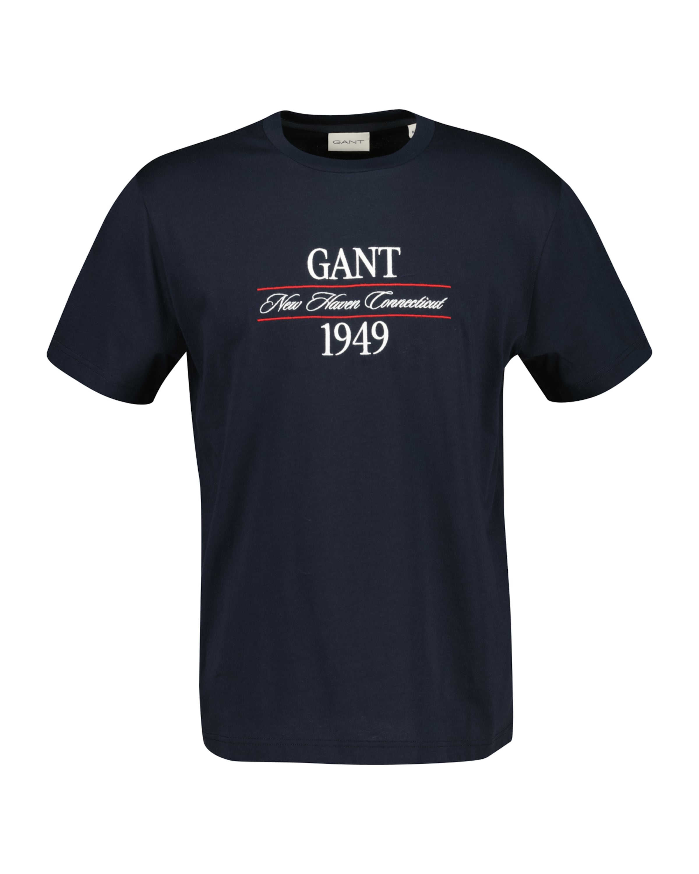 GANT - Camiseta en negro: frente