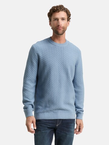 TOM TAILOR Sweater in Blue: front