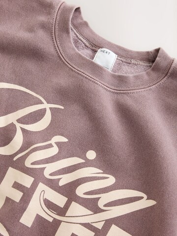 Next - Sudadera en marrón