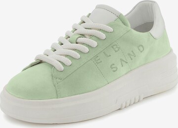 Sneaker low de la Elbsand pe verde: față