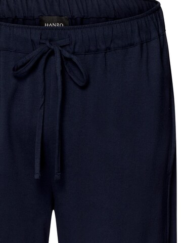 Hanro Pyjama kurz 'Night & Day'‌‌‌‌‌‌‌‌‌‌ in Blau