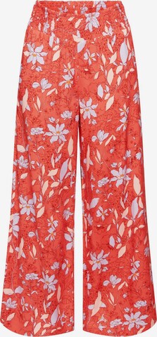 ESPRIT Wide leg Broek in Oranje: voorkant